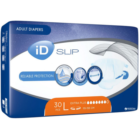 Купити Подгузники для взрослых iD Slip Extra Plus  №30 (L)