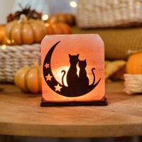 Соляная лампа "Коты на Луне &quot..