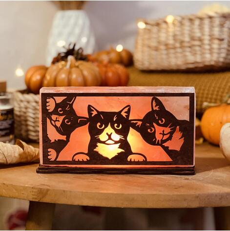 Купити  Соляна лампа Три котика