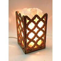 Соляний світильник Камін із кристалами..