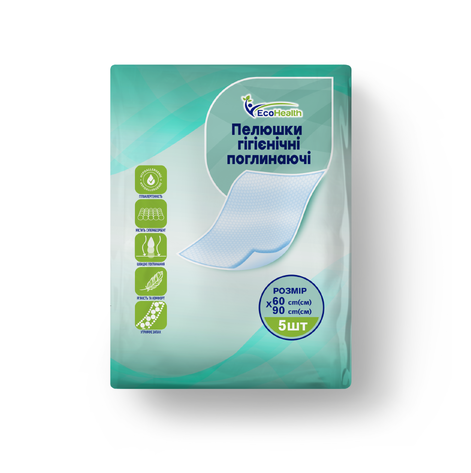 Купити Пеленки гигиенические поглощающие 60*90 Ecohealth №5