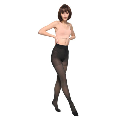 Купити Колготы компрессионные, с закрытым носком, 2 класс компрессии, 280 DEN черный меланж