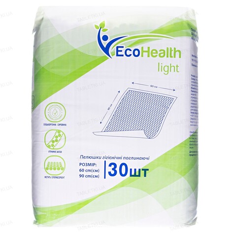 Купити Пеленки гигиенические поглощающие 60*90 Ecohealthb Ligth №30